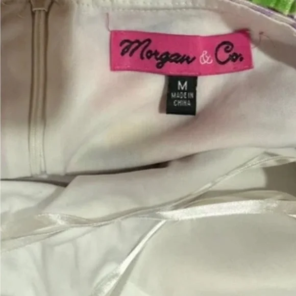 Vintage Beaded Halter Dress Y2K Watercolor Maxi Formal Fairy Sparkle Pink Prom - Picture 5 of 15